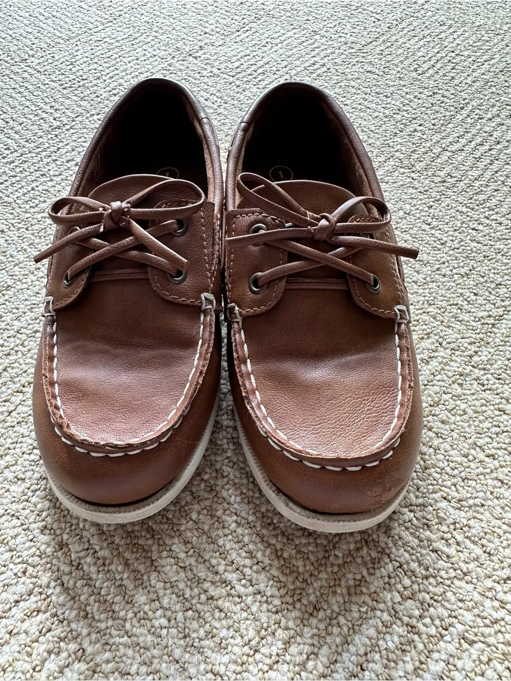Cat & Jack Boy Brown Boat Shoes